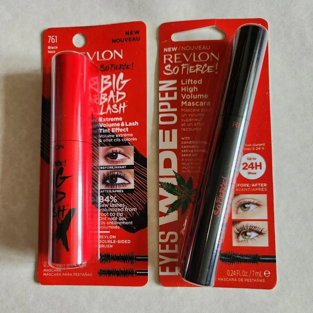 REVLON So Fierce Mascara BUNDLE in Black NEW SEALED - Lash Tint Volumizing 24 hr